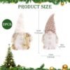 Unyqoos® Set van twee sfeervolle lichtgevende kerstfiguren voor feestelijke decoratie