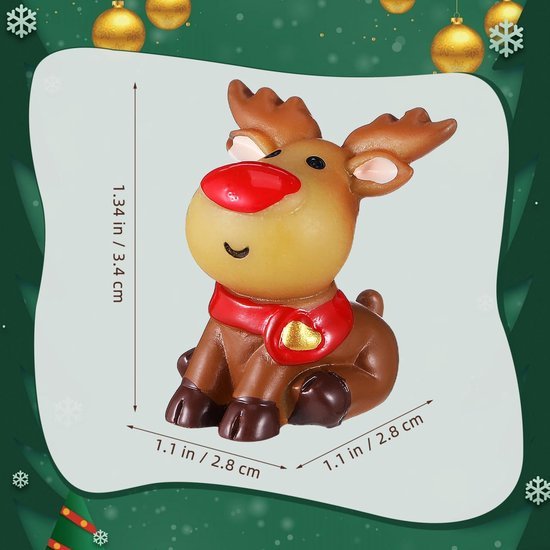 550x550-32744.jpg Unyqoos® Vijfdelige set micro-elandfiguren voor sfeervolle kerstdecoratie