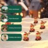 550x550-32746.jpg Unyqoos® Vijfdelige set micro-elandfiguren voor sfeervolle kerstdecoratie