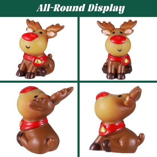 550x550-32747.jpg Unyqoos® Vijfdelige set micro-elandfiguren voor sfeervolle kerstdecoratie