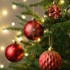 Unyqoos® Luxe kerstballenset 60-delig voor feestelijke decoratie in rood en goud