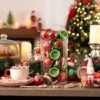 550x550-32776.jpg Unyqoos® Set van 20 onbreekbare kerstballen in rood en wit voor feestdecoratie