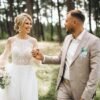 Unyqoos® Set van zes elegante lichtblauwe kunstbloem corsages voor formele gelegenheden