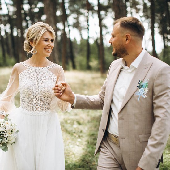 Unyqoos® Set van zes elegante lichtblauwe kunstbloem corsages voor formele gelegenheden