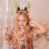 Unyqoos® Feestelijke rendiergewei haarbanden met belletjes voor kerstvieringen
