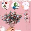 Unyqoos® Glitterende kunstbessen takken voor feestelijke kerstdecoratie en kransen