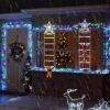 Unyqoos® Verlichte Kerstmanladder met Timer en Geheugen voor Binnen en Buiten