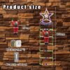 Unyqoos® Verlichte Kerstmanladder met Timer en Geheugen voor Binnen en Buiten