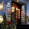 Unyqoos® Verlichte Kerstmanladder met Timer en Geheugen voor Binnen en Buiten
