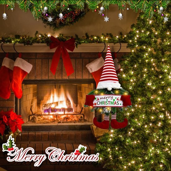 550x550-32847.jpg Unyqoos® Speelse kerstkrans met verlichting voor deur en interieur decoratie