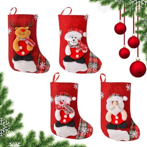 550x550-32876.jpg Unyqoos® Set van vier feestelijke sokken voor decoratie tijdens de feestdagen