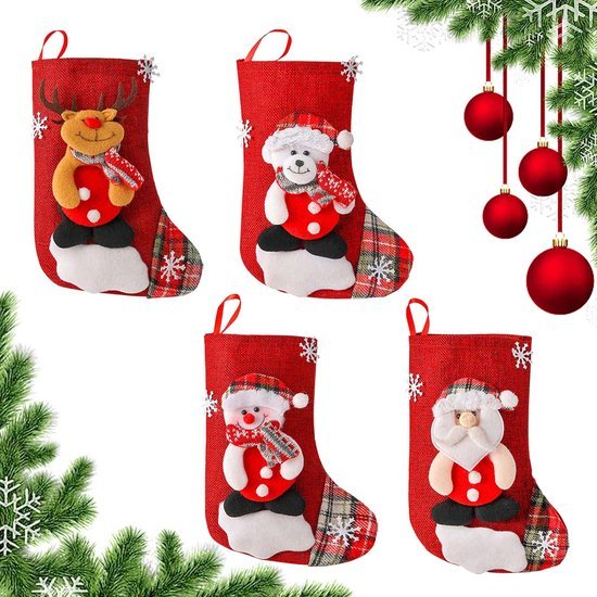 550x550-32876.jpg Unyqoos® Set van vier feestelijke sokken voor decoratie tijdens de feestdagen