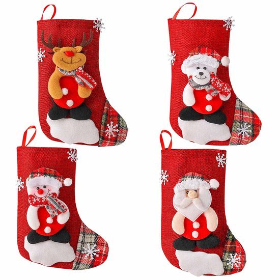 550x550-32879.jpg Unyqoos® Set van vier feestelijke sokken voor decoratie tijdens de feestdagen