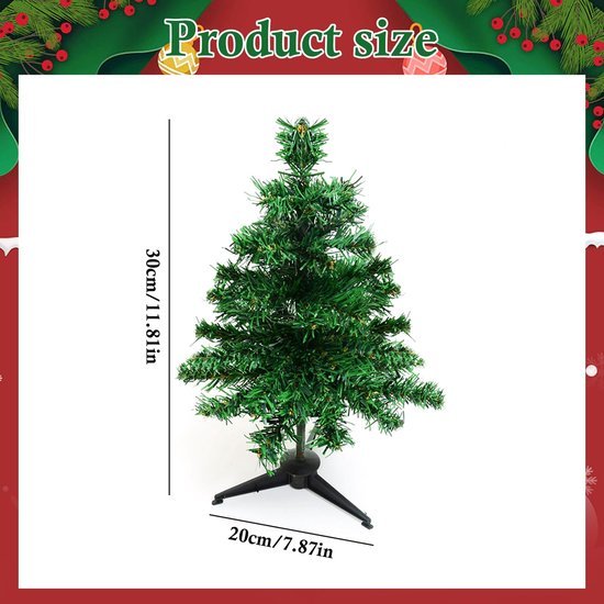 Unyqoos® Compacte kunstkerstboom set van drie voor sfeervolle decoratie
