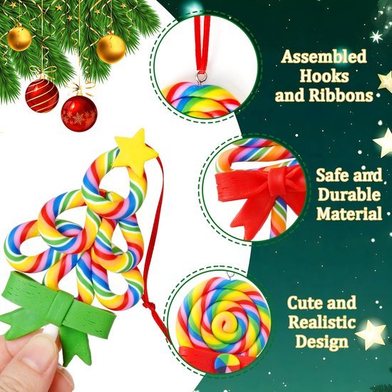 550x550-32920.jpg Unyqoos® Set van 10 kleurrijke kerstboomornamenten in snoepvorm voor feestelijke decoratie