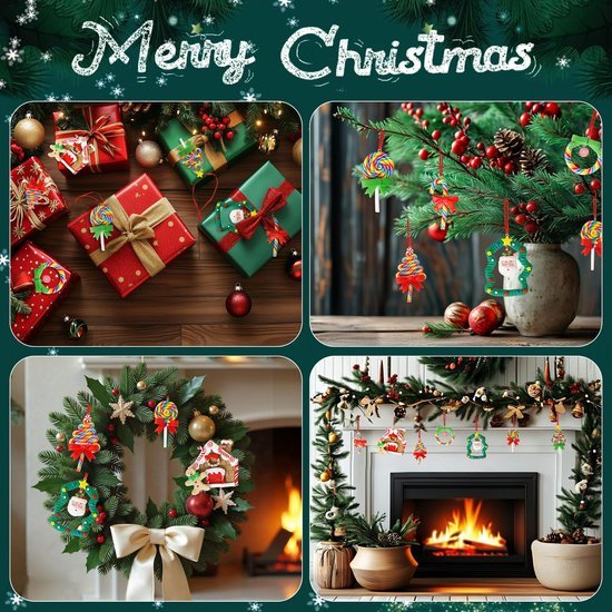 550x550-32922.jpg Unyqoos® Set van 10 kleurrijke kerstboomornamenten in snoepvorm voor feestelijke decoratie