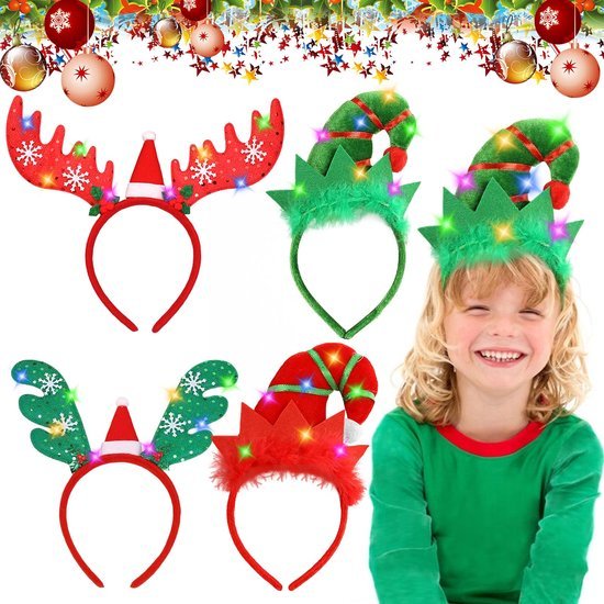 550x550-32924.jpg Unyqoos® Set van 4 feestelijke haarbanden met LED-verlichting voor Kerstmis