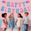 550x550-32943.jpg Unyqoos® Schattig roze en blauw verjaardag banner voor feestelijke decoraties
