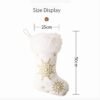 550x550-32963.jpg Unyqoos® Set van twee grote kerstkousen met sneeuwvlokkenpatroon voor decoratie