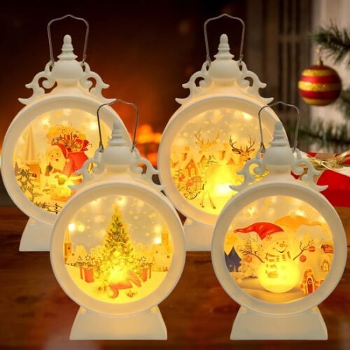 550x550-32964.jpg Unyqoos® Set van vier sfeervolle kerstlantaarns met warm LED-licht voor binnen en buiten