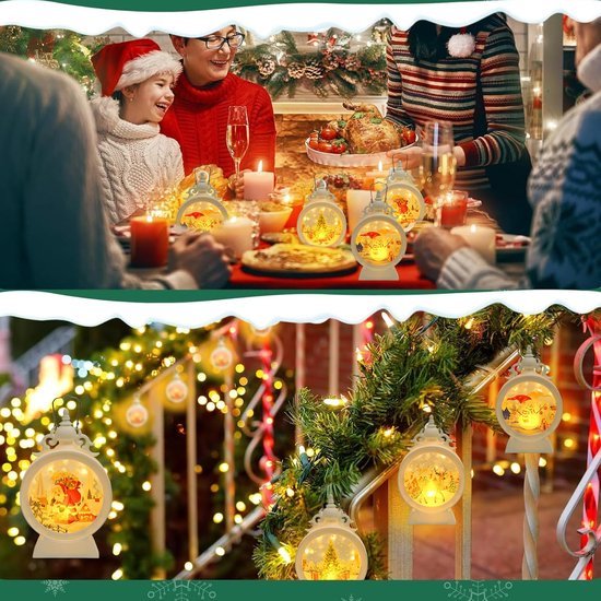 550x550-32971.jpg Unyqoos® Set van vier sfeervolle kerstlantaarns met warm LED-licht voor binnen en buiten
