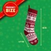 Unyqoos® Set van drie gebreide kerstkousen voor feestelijke decoratie in huis