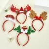 Unyqoos® Feestelijke haaraccessoires voor kerst met rendiergewei en kerstman designs
