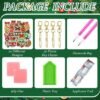Unyqoos® Creatieve knutselset voor kinderen met 20 kerst diamond painting hangers