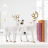 Unyqoos® Elegante set van twee rendierfiguren voor sfeervolle kerstdecoratie