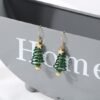 Unyqoos® Elegante spiraalvormige kerstboomoorbellen voor feestelijke gelegenheden