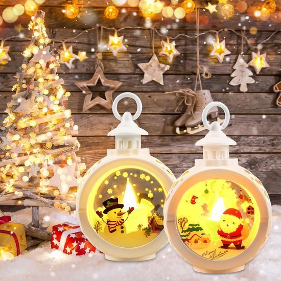 550x550-33018.jpg Unyqoos® Set van 4 LED Kerstlantaarns voor Binnen en Buiten Decoratie