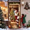 550x550-33025.jpg Unyqoos® Sfeervolle kerstdeurdecoratie met kerstman en rendieren voor binnen en buiten