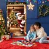 550x550-33026.jpg Unyqoos® Sfeervolle kerstdeurdecoratie met kerstman en rendieren voor binnen en buiten