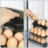 Unyqoos ® Eenvoudige Drie-Lagen Eieren Opberger voor Koelkast met Transparant Ontwerp