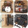 550x550-33113.jpg Unyqoos ® Multifunctionele Metalen Onderkast Organizer voor Keuken en Badkamer met Uittrekbare Laden