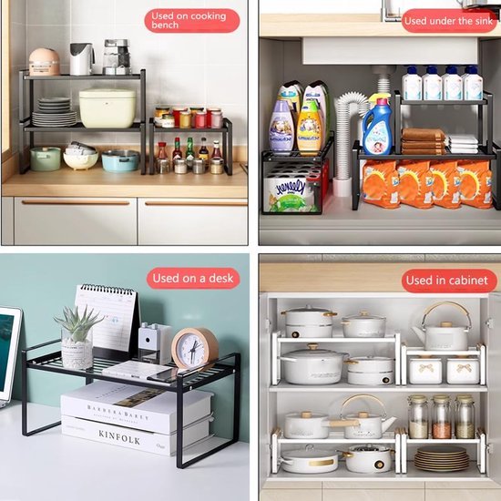 550x550-33158.jpg Unyqoos ® Kast- en Keukenorganisatie Set van 2 met Antislipmat en Metaal Design