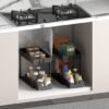 550x550-33170.jpg Unyqoos® Uittrekbare Spoelkastorganizer Met 16 Haken Voor Onder Wastafel, Set Van 2 Stuks, Zwart