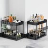 550x550-33171.jpg Unyqoos® Uittrekbare Spoelkastorganizer Met 16 Haken Voor Onder Wastafel, Set Van 2 Stuks, Zwart