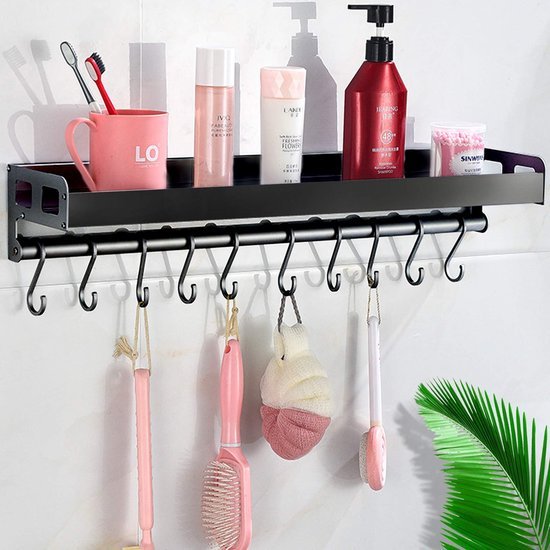 550x550-33217.jpg Unyqoos ® Stijlvol Multifunctioneel Keuken- en Badkamer Wandrek met Handdoekhouder en Kruidenrek