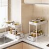 550x550-33432.jpg Unyqoos® Uittrekbare Dubbele Organizer met Haken voor Onder de Wastafel, Verstelbaar en Ruimtebesparend
