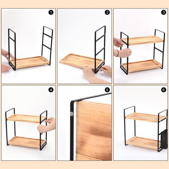 550x550-33442.jpg Unyqoos® Veelzijdige keuken- en koffieaccessoire organizer met uniek tweelaags ontwerp