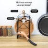 Unyqoos® Compacte keukenorganizer voor snijplanken en deksels met stevige basis