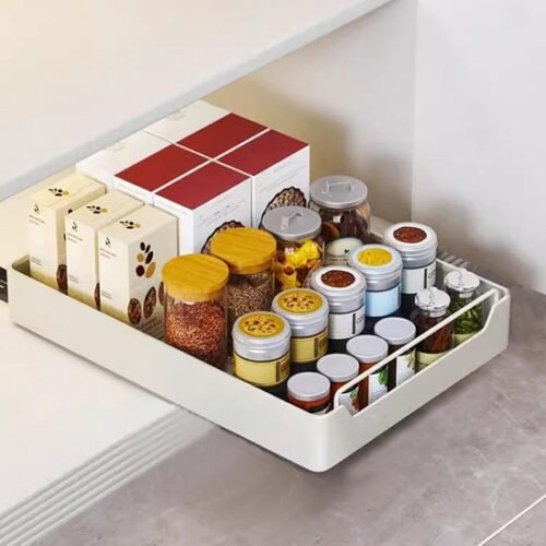 550x550-33474.jpg Unyqoos® Witte uittrekbare lade organizer voor keuken en badkamer zonder boren