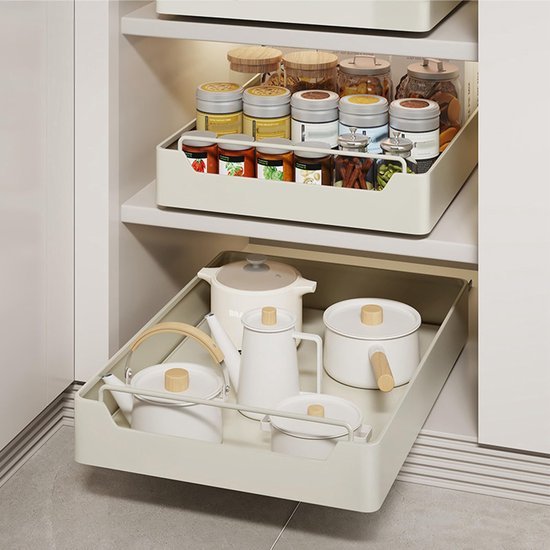 550x550-33476.jpg Unyqoos® Witte uittrekbare lade organizer voor keuken en badkamer zonder boren