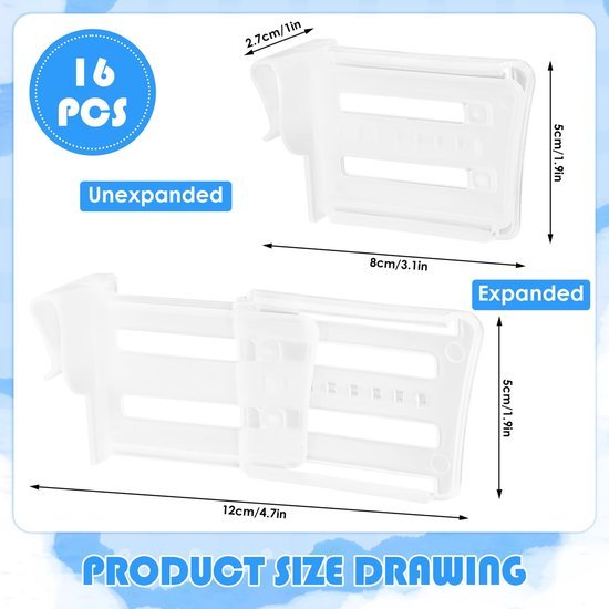550x550-33498.jpg Unyqoos® Verstelbare koelkastorganizer set van 16 stuks voor efficiënte opbergruimte