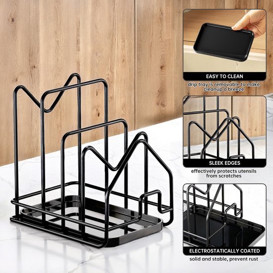 550x550-33516.jpg Unyqoos® Ruimtebesparende keukenorganizer voor snijplanken, deksels en accessoires