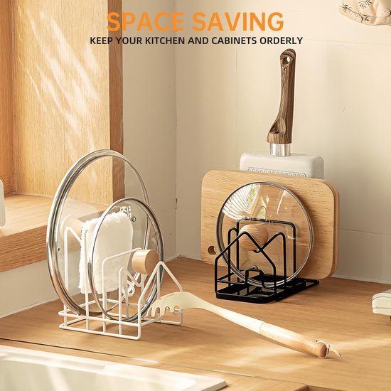 550x550-33518.jpg Unyqoos® Ruimtebesparende keukenorganizer voor snijplanken, deksels en accessoires