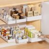 Unyqoos® Uittrekbare keukenkast-organizers set van 3 maten voor optimale opslag