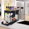 Unyqoos® Praktische Keuken- en Badkamer Organizer met Uittrekbare Lade en Extra Haken voor Optimale Opbergruimte