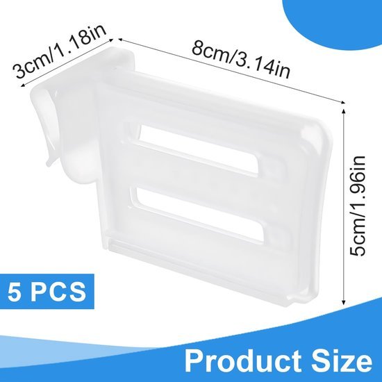 550x550-33703.jpg Unyqoos® Set van 5 verstelbare koelkastorganizers voor efficiënte opslag en indeling